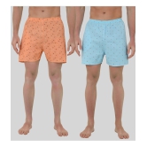 Forbro - Multicolor Forbro Cotton Blend Men's Boxer- ( Pack of 2 ) - None