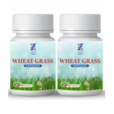 xovak pharmtech Organic Wheat Grass Capsule 100 gm Pack Of 2