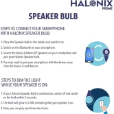 Halonix Bluetooth Speaker Bulb 9Watt/0.5Watt