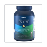 GNC Triple Strength Fish Oil Mini Omega 3 Capsules for Men & Women (900mg EPA & DHA)- 60 Softgels