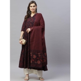 miravan - Maroon Cotton Women's Anarkali Kurti ( Pack of 1 ) - None