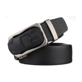 Zacharias - Black Leather Men's Casual Belt ( Pack of 1 ) - None