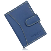 Tough - Leather Card Holder ( Pack of 1 ) - Blue