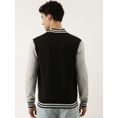 Varsity Black Grey Jacket-L / Black