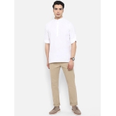 Springberry - Shirt Style 100 percent Cotton White Men's Kurta ( Pack of 1 ) - None