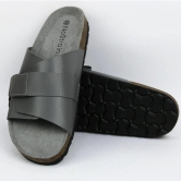 Double Layered Grey Cork Sandals (Women)