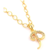 Jewar Mandi - Golden Pendant ( Pack of 1 ) - Golden