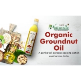 Farm Naturelle -Organic Virgin Cold Pressed Kachi Ghani Groundnut Oil, 5 LTR.,