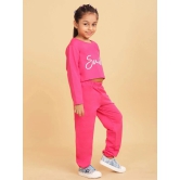 Trampoline Pink Cotton Blend Girls Top With Joggers ( Pack of 1 ) - None