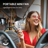 Portronics Toofan Mini Portable Rechargeable Fan (White)