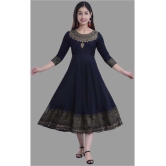 SIPET - Blue Rayon Womens Anarkali Kurti ( Pack of 1 ) - None