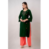 Kapadia - Green Straight Rayon Womens Stitched Salwar Suit ( Pack of 1 ) - None