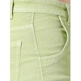 CEFALU - Green Denim Women''s Straight Skirt ( Pack of 1 ) - None