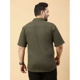 Rigo Cotton Blend Slim Fit Solids Half Sleeves Mens Casual Shirt - Olive ( Pack of 1 ) - None