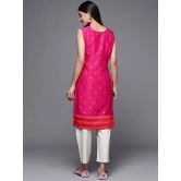 Women Pink Geometric Printed Kurta