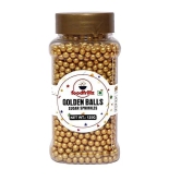 foodfrillz Golden Balls (125 g) Golden Dragees | Decorative Balls for cake d?cor