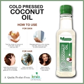 Jeevasassya Cold Pressed Coconut Oil - 250 ML - Unrefined for Cooking, Hair, Skin & Baby Massage (Chekku/Ghani)