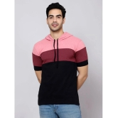 Diaz - Pink Cotton Blend Regular Fit Mens T-Shirt ( Pack of 1 ) - None