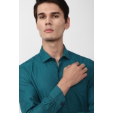 Men Green Slim Fit Formal Full Sleeves Formal Shirt