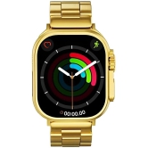 VEhop Ultra Watch with BT Calling, HD Display Gold Smart Watch