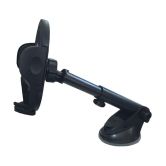 THRIFTKART Dashboard & Windshield Double Clamp Car Mobile Holder - Black - Black