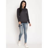 Women Explorer Black Solid Sweatshirt-S