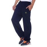 Vimal Jonney Navy Blue Cotton Blend Trackpant - M