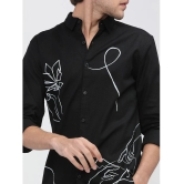 Ketch 100% Cotton Regular Fit Printed Full Sleeves Mens Casual Shirt - Black ( Pack of 1 ) - None