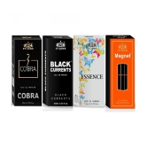 ST.JOHN Cobra ,Black Current ,Essence & Magnet Pocket Perfume for Men 10 ml ( - Pack of 4 )