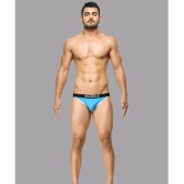 BASIICS By La Intimo Spandex Mens Briefs ( Blue ) BCSBR02 - None