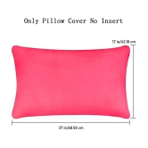 PINDIA Pack of 4 Pink Pillow Cover - Pink