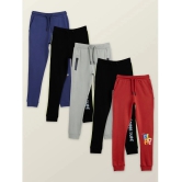 XY Life - Multicolor Cotton Boys Trackpant ( Pack of 5 ) - None