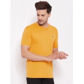 Lycos - Cotton Regular Fit Mustard Mens T-Shirt ( Pack of 1 ) - None