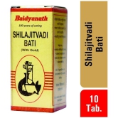 Baidyanath Shilajitvadi Bati with Gold - Tab 10 no.s (Pack of 1)