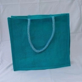 Shopping jute bag (Baby Blue Color)