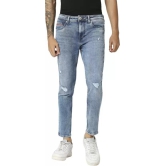 Men Skinny Mid Rise Blue Jeans