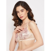 Clovia - Beige Lace Lightly Padded Womens Everyday Bra ( Pack of 1 ) - None