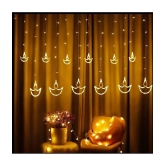 MIRADH Yellow 3Mtr Curtain String Light ( Pack of 1 ) - Yellow