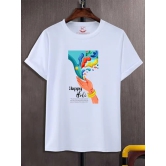 NITYANAND CREATIONS Round Neck White Holi T-Shirt for MEN-HOLI-T-SHIRT-11513-L