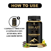 Nutriley Shilajeet Gold Capsules, Pure Shilajit, Original Shilajit, Pure Shilajit Capsule, for Vigour & Vitality, enriched with Shilajit, Hammer Of Thor Original Capsule For Performance Stam