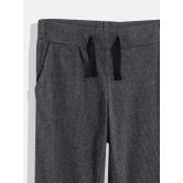 Girls Solid Cotton Track Pants