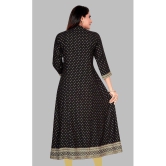 Meher Impex - Black Rayon Womens Flared Kurti ( Pack of 1 ) - None