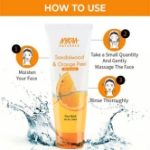 Nykaa Naturals Sandalwood  Orange Peel Face Wash for Tan Removal-Nykaa Naturals Sandalwood & Orange Peel Face Wash for Tan Removal