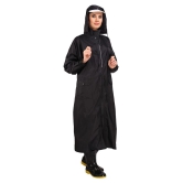 Goodluck Nylon Long Raincoat - Black - XL