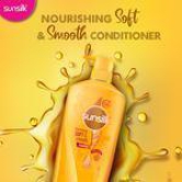 Sunsilk Nourishing Soft & Smooth Shampoo - With Egg Protein, Almond Oil & Vitamin C, For 2X Smoother & Softer Hair, 650 Ml