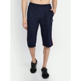 Zeffit - Navy Cotton Blend Mens Three-Fourths ( Pack of 1 ) - None