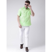 KLOSET By RIAG 100% Cotton Regular Fit Self Design Half Sleeves Men's Casual Shirt - Mint Green ( Pack of 1 ) - None