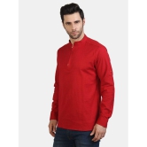 Life Roads - Maroon Cotton Men's Shirt Style Kurta ( Pack of 1 ) - None