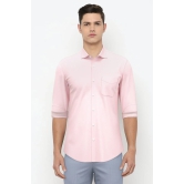 Men Pink Slim Fit Formal Full Sleeves Formal Shirt