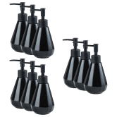 Kuber Industries Liquid Soap Dispenser, Pack of 3, 250 ml, Black, for Handwash, Shampoo, Bathroom, Wash Basin.-Kuber Industries 250ml Liquid Soap Dispenser, Pack of 3, Black, for Handwash, Shampo